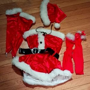 Vintage Dreamgirl Sexy Santa dress 8 pieces. Size small